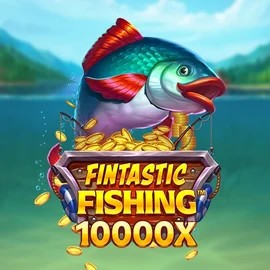 Fintastic Fishing online game logo by Foxium on happyslotss.com