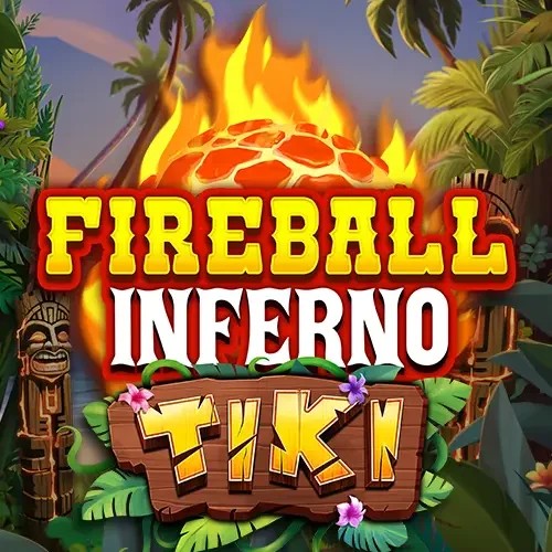 Fireball Inferno Tiki game by NetEnt – logo hosted on HappySlots Casino