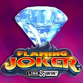 Flaming Joker Link and Win by Barstruck, showcased at happyslotss.com – game logo