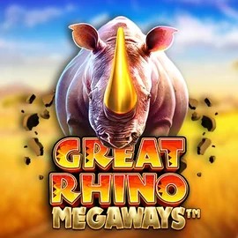 Great Rhino Megaways logo – Slots by Pragmatic Play at HappySlots Casino