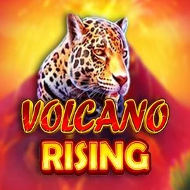 Volcano Rising slot logo by RubyPlay at HappySlots Casino