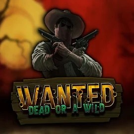 Wanted Dead or a Wild by Hacksaw Gaming, showcased at happyslotss.com – game logo